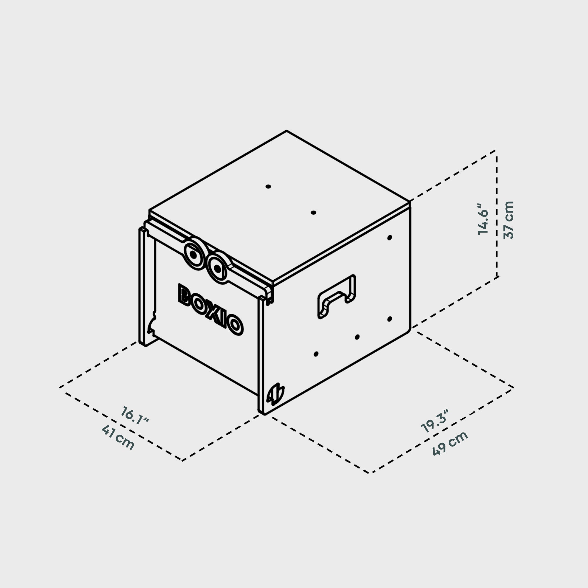 BOXIO RACK BOX XXS I Modular camping box