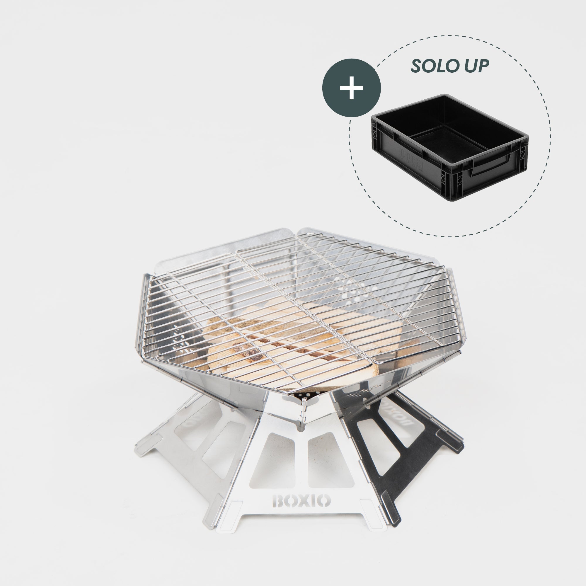 BOXIO FIRE I Fire bowl with grill