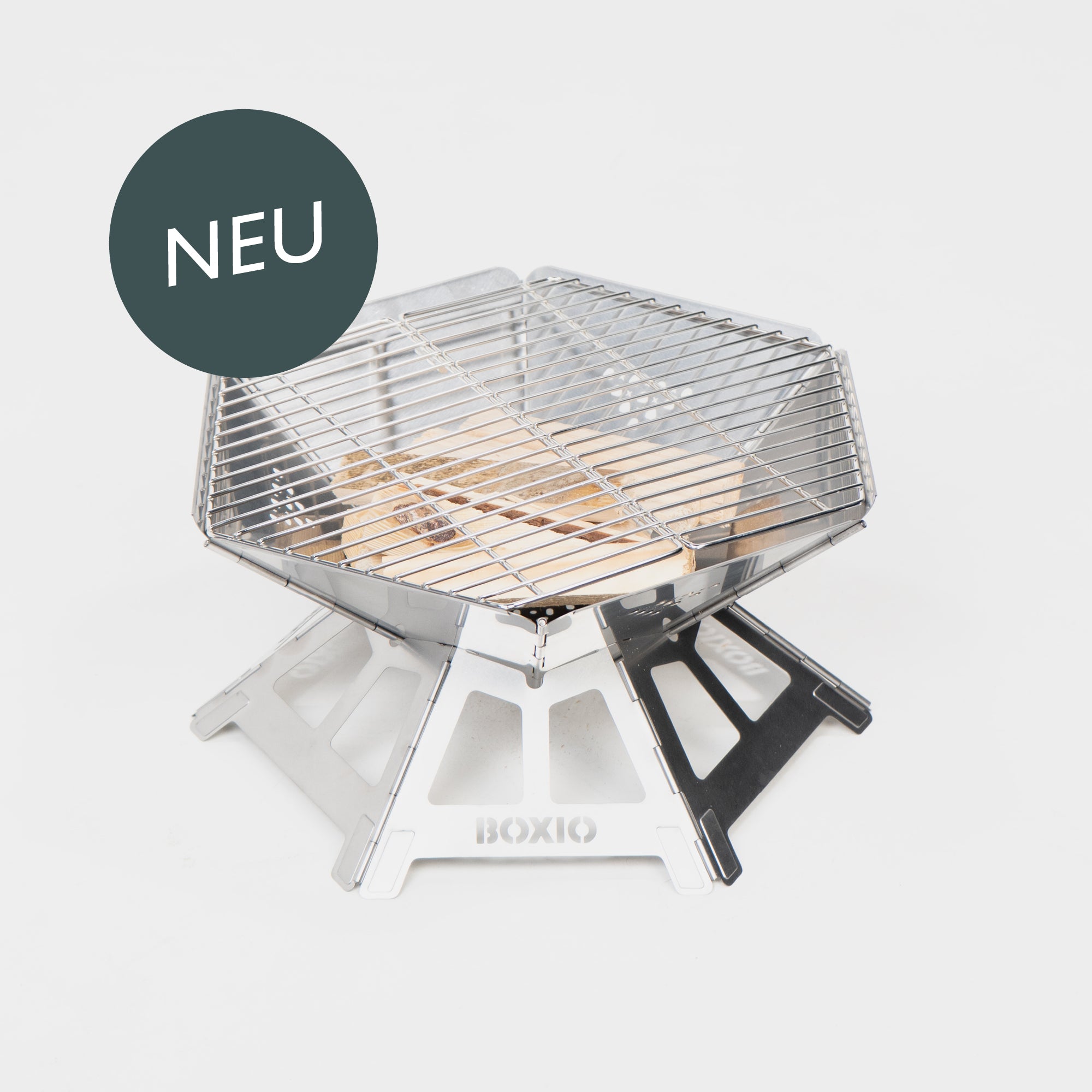 BOXIO FIRE I Ciotola per il fuoco con griglia
