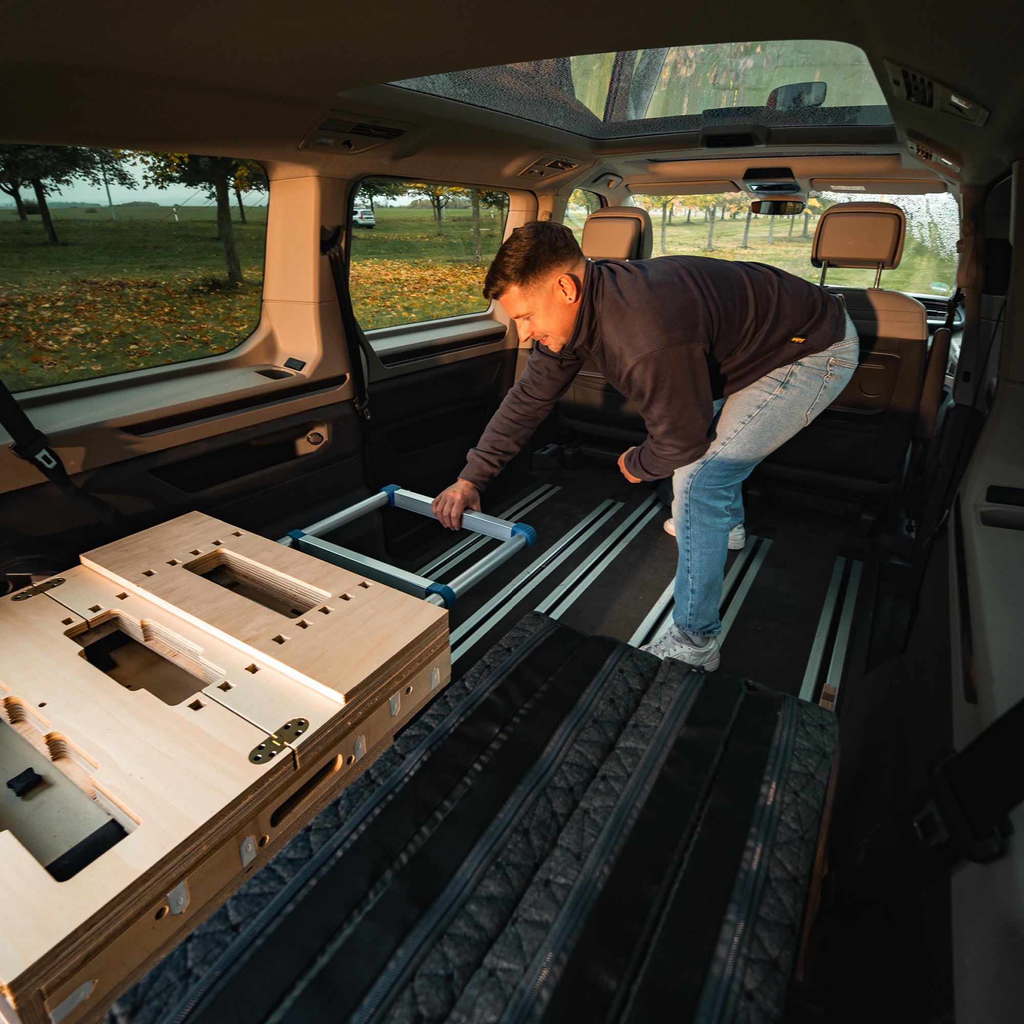 BOXIO RACK BED S I Lettino da campeggio modulare minivan